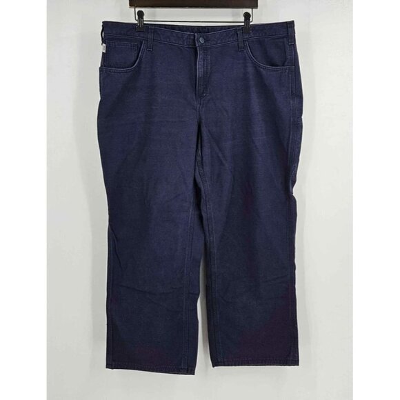 Carhartt Pants - Carhartt Womens Heavy Loose Fit Blue Flame Resistant Pants Sz 20 Inseam 28